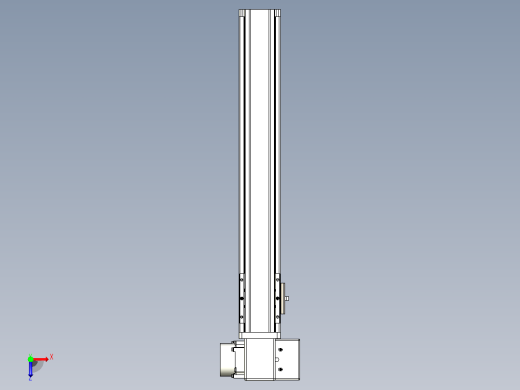 皮带直线轴半封闭可选导轨TPA-HNB-65S-90-L350-RP-C-P20-N3俯视缩略图