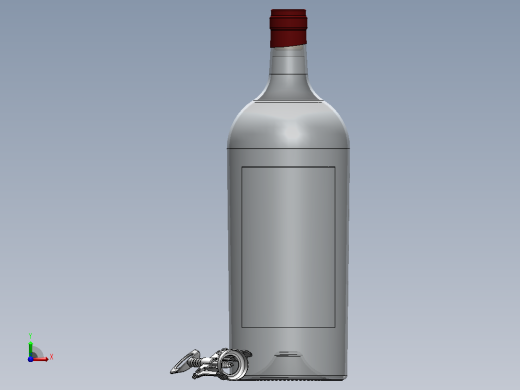 酒瓶(6升)前视缩略图