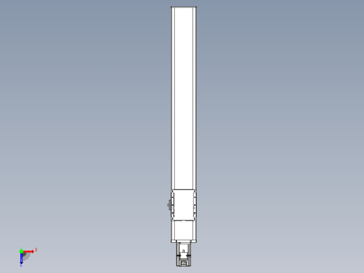 滚珠丝杠直线轴带导轨全封闭TPA-HCR-105D-1610C-L700-M-Y-P40-N3俯视缩略图