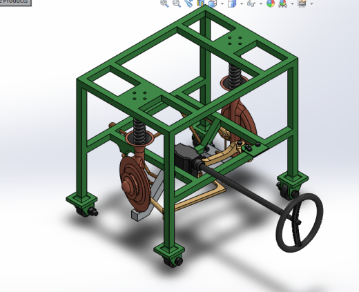 悬挂系统简易演示模型3D图纸 Solidworks设计缩略图