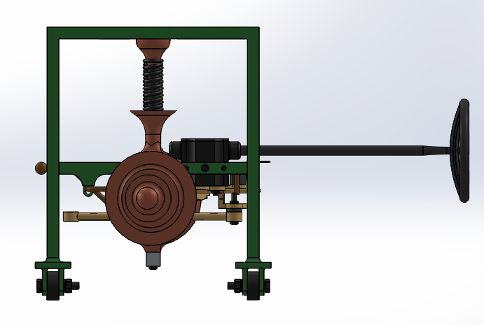 悬挂系统简易演示模型3D图纸 Solidworks设计