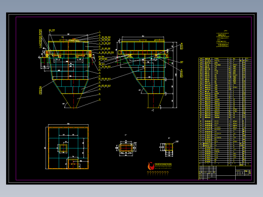 贮斗 大料仓详图