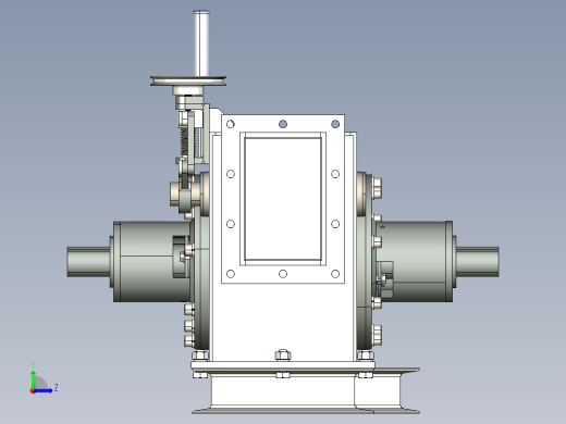 横流式涡轮机左视缩略图