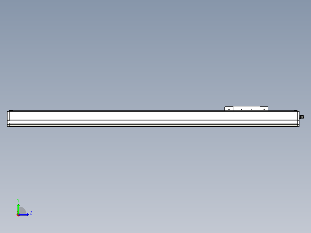 Toyo东佑达直线模组-ECH17-1100-M-400W左视图