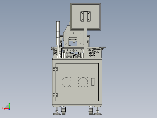 电池极片顶升整形读码机后视缩略图