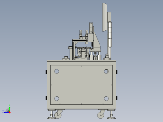 电池极片顶升整形读码机右视缩略图