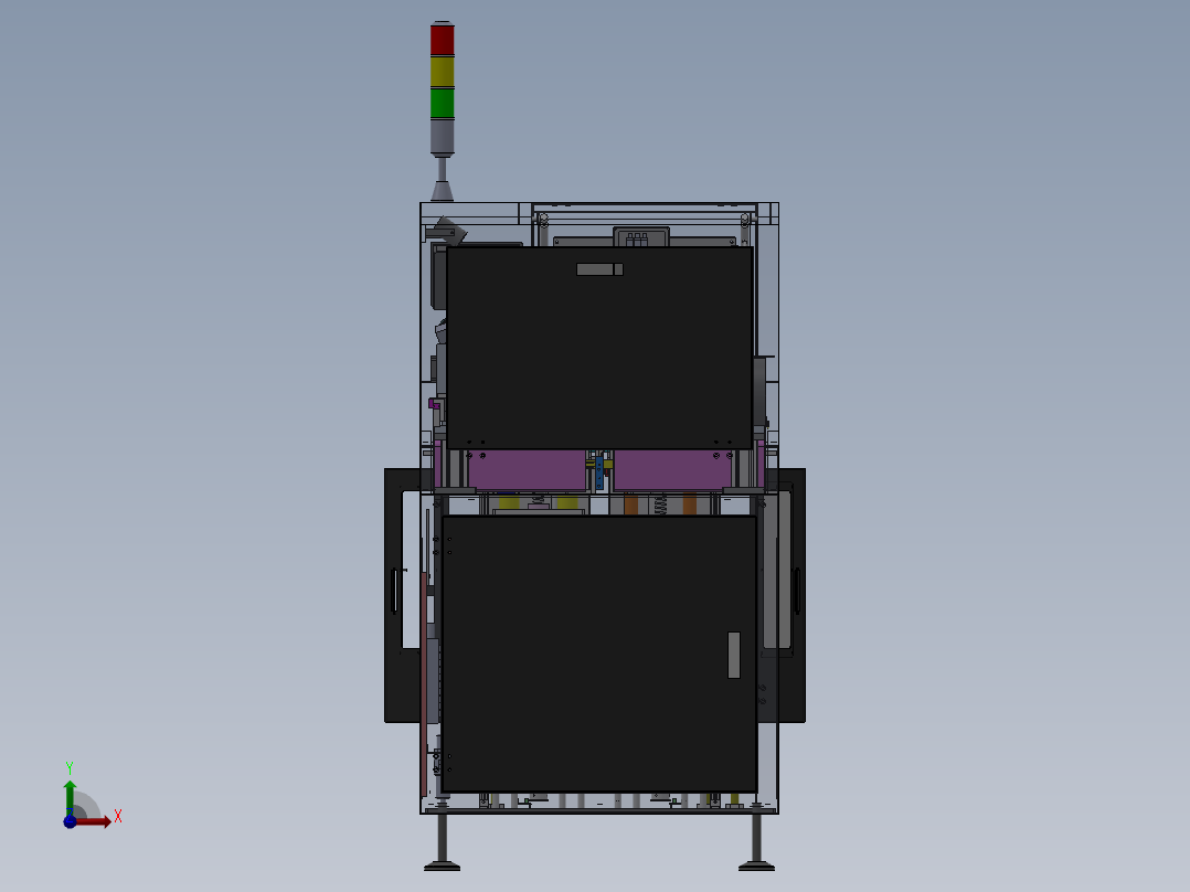 106SMT在线自动植PCB机器(1)前视图