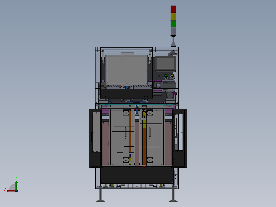 106SMT在线自动植PCB机器(1)后视图