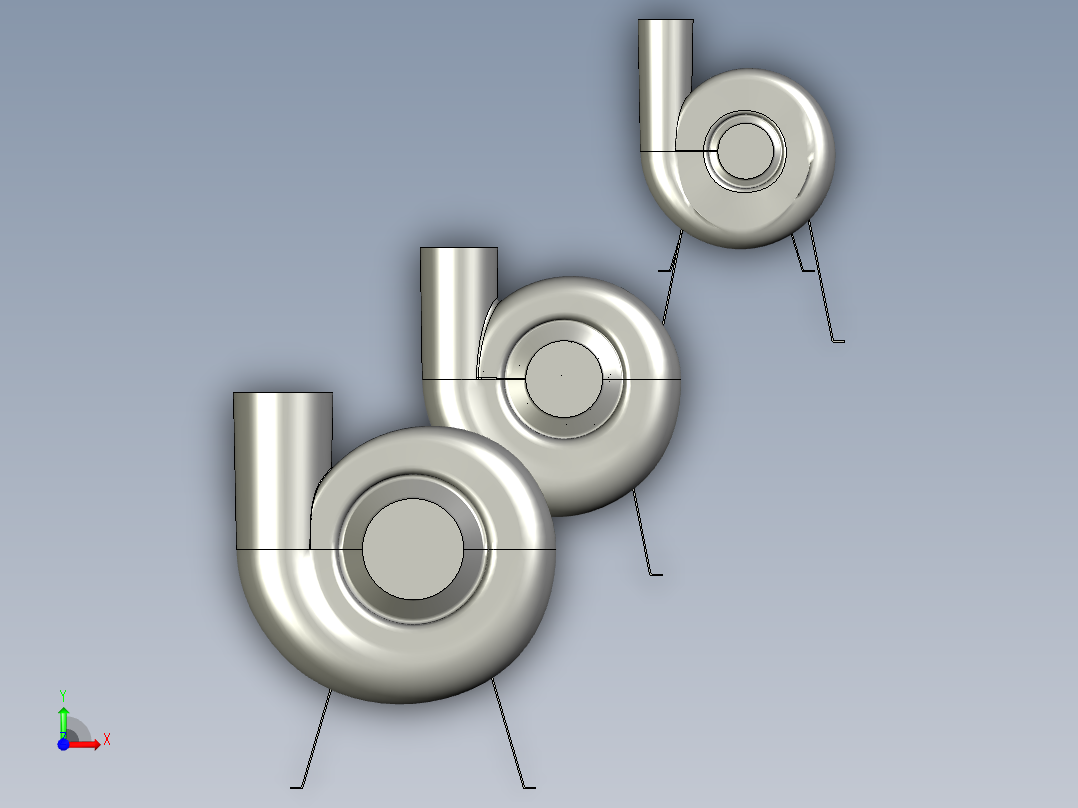 高压耐腐蚀排气扇前视图