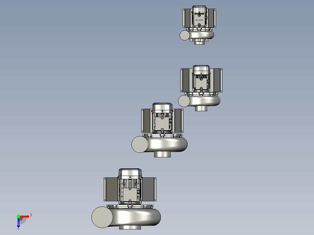 高压耐腐蚀排气扇俯视图