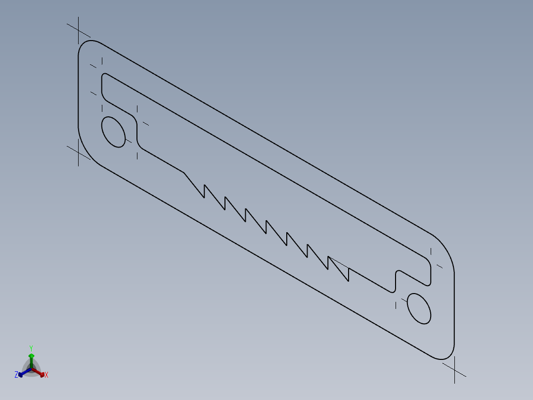 SW建模练习题-exercise 55正等轴测图