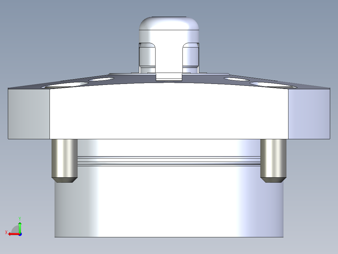 KOSMEKSFK3140-G多系列多零件图纸模型后视图