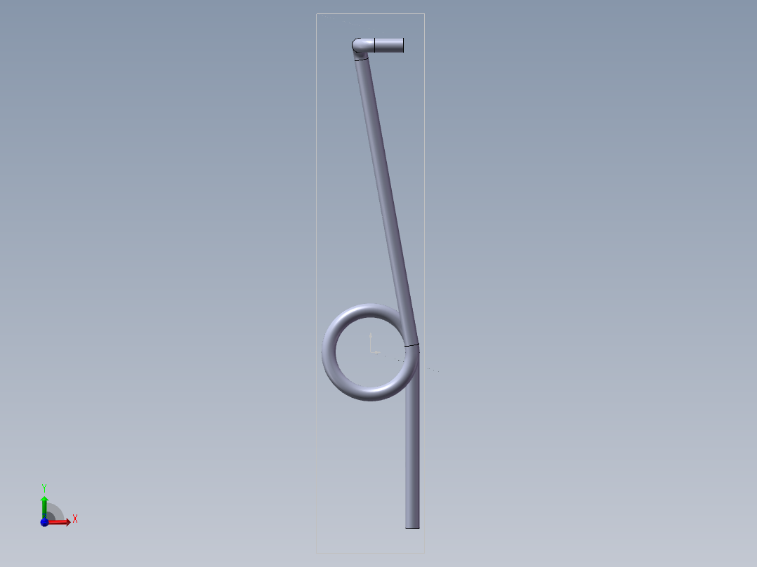 扭转弹簧左前视图