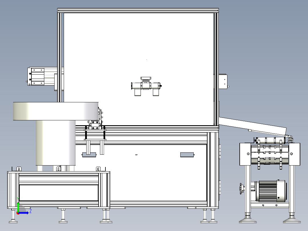 机滤转盘装配机左视图