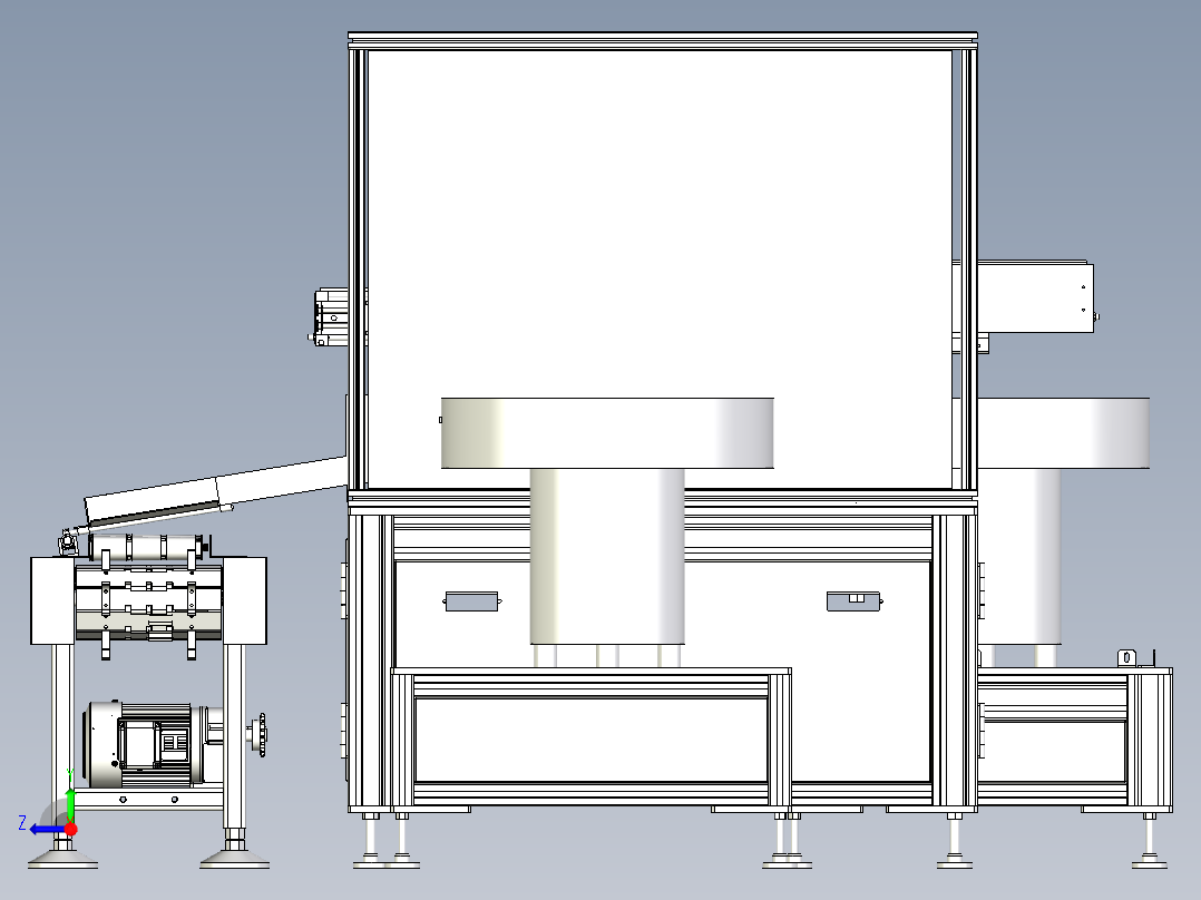 机滤转盘装配机右视图