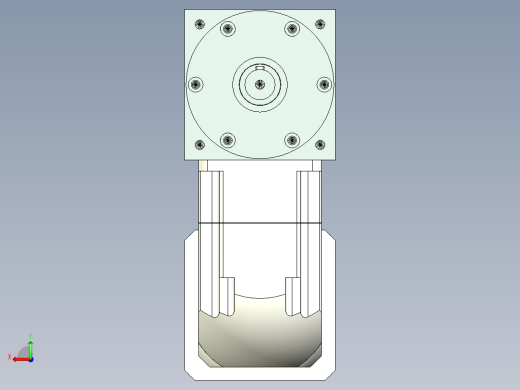 换向器PW110双轴 ZPGH90-L1 24-95-130-M6.stp后视缩略图