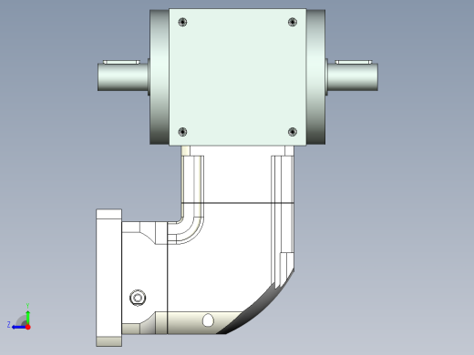 换向器PW110双轴 ZPGH90-L1 24-95-130-M6.stp右视缩略图