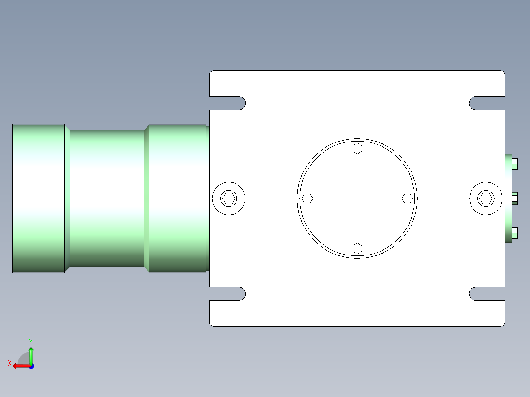 拨叉831007铣端面夹具含三维+二维设计资料后视图