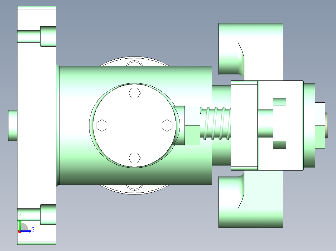 拨叉831007铣端面夹具含三维+二维设计资料左视图