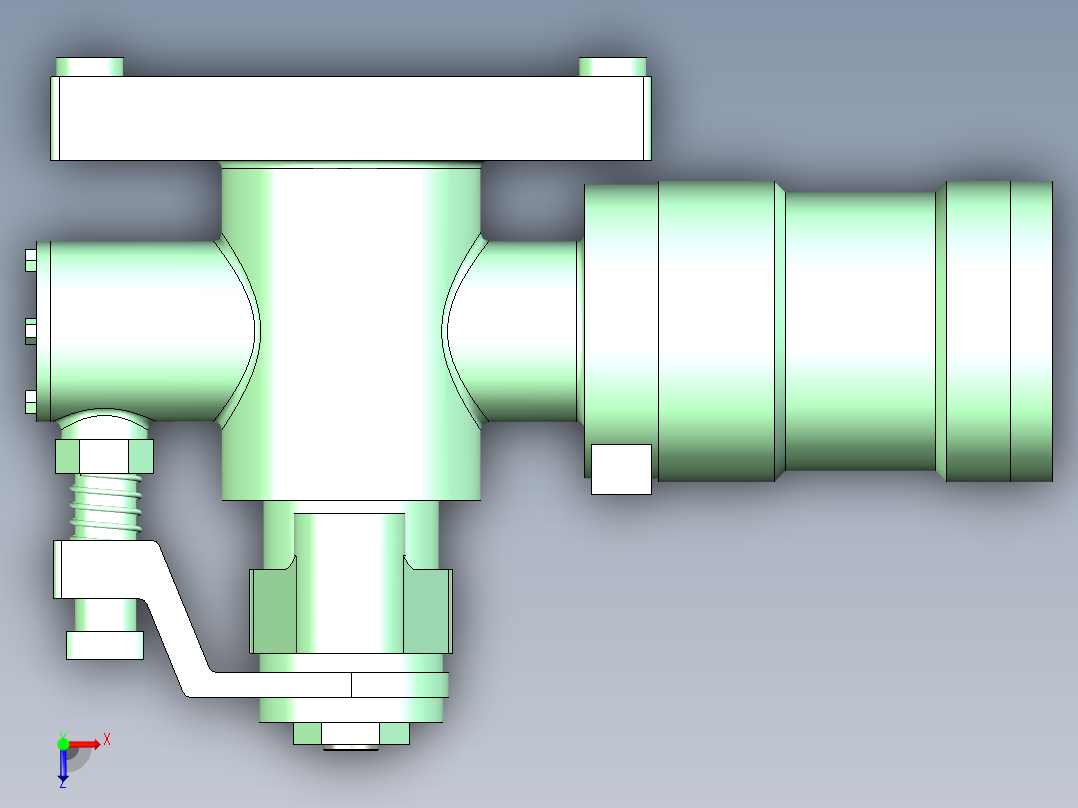 拨叉831007铣端面夹具含三维+二维设计资料俯视图