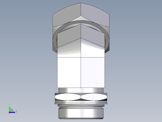 卡套式工业通用硬管接头EO_Adjustable_locknut_45_deg_elbow_VEE42LMORCF左视缩略图