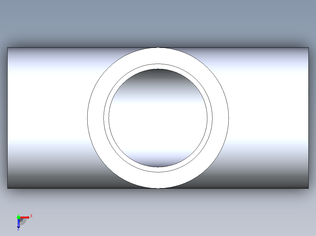 CPVC管件01-Sch80_Tee_SxSxS_9801-010_0.1in俯视图