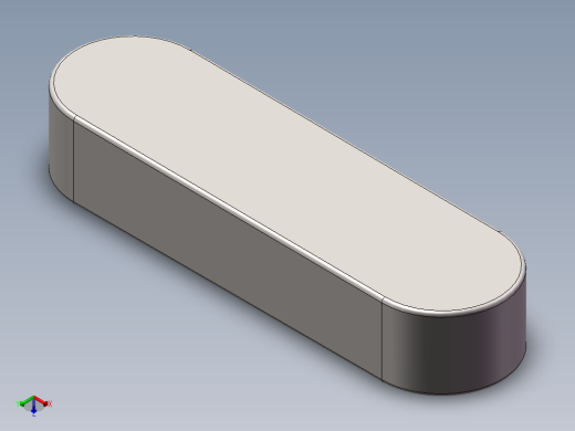 GB╱T 1564-2003[普通A型楔键键 14×9×50]正等轴测缩略图