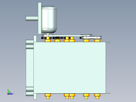 茶叶烘干机设计左视缩略图