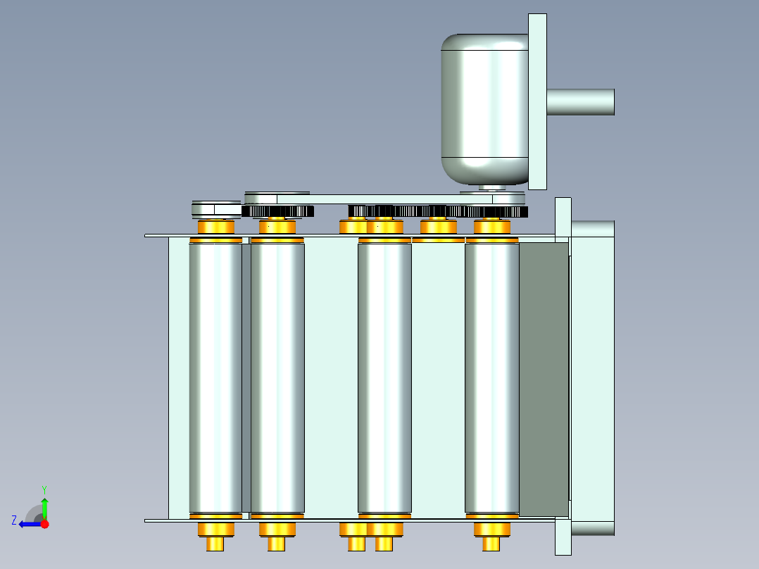 茶叶烘干机设计右视图