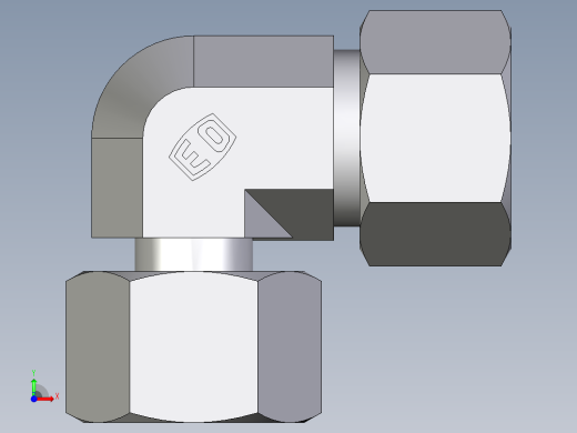 卡套式工业通用硬管接头EO_Standpipe_elbow_EVW16S71前视缩略图