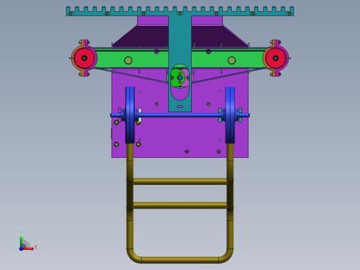 自走式草坪机结构设计及仿真+CAD图纸说明书前视缩略图