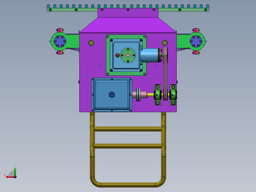 自走式草坪机结构设计及仿真+CAD图纸说明书后视缩略图