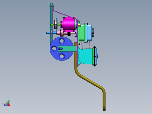 自走式草坪机结构设计及仿真+CAD图纸说明书右视缩略图