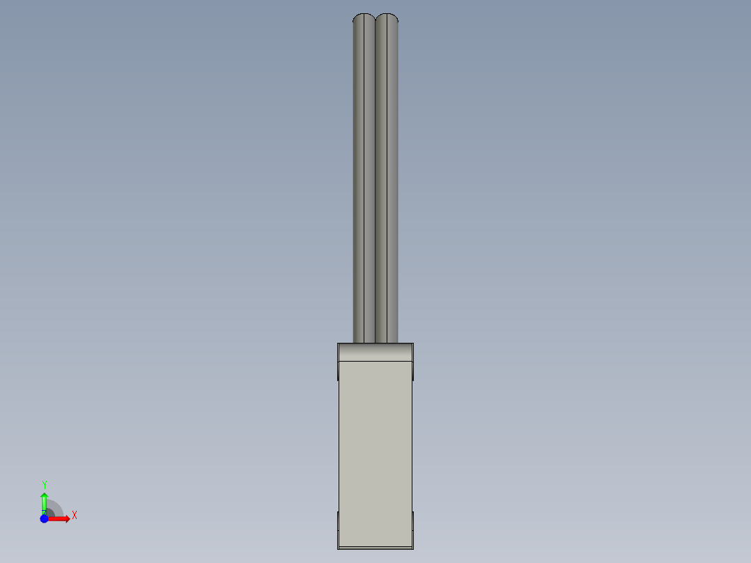 基恩士LV-S61_kc图纸模型前视图