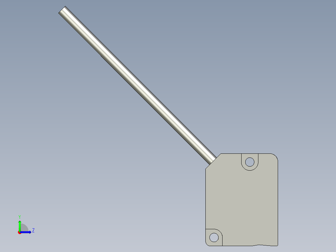基恩士LV-S61_kc图纸模型左视图