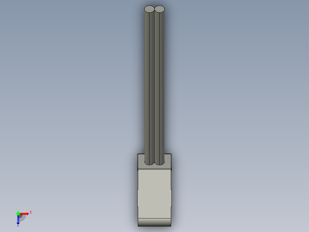 基恩士LV-S61_kc图纸模型俯视图