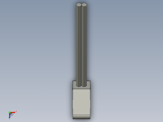 基恩士LV-S61_kc图纸模型俯视缩略图