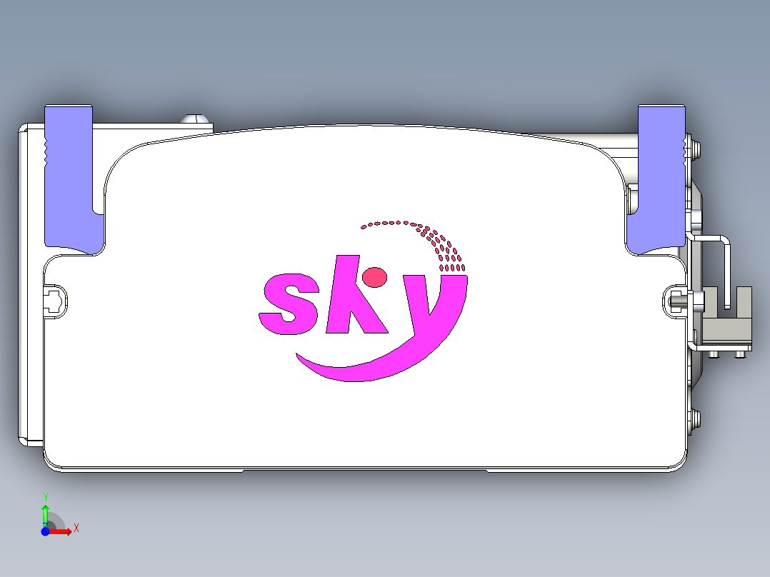 同步带滑台-半封闭B17H-L50-S3100-L-P75-D3前视图
