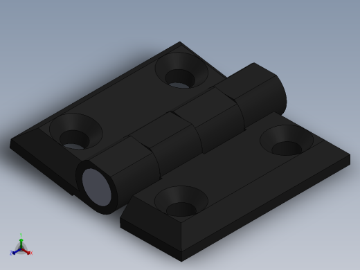 40x40孔距铝型材铰链