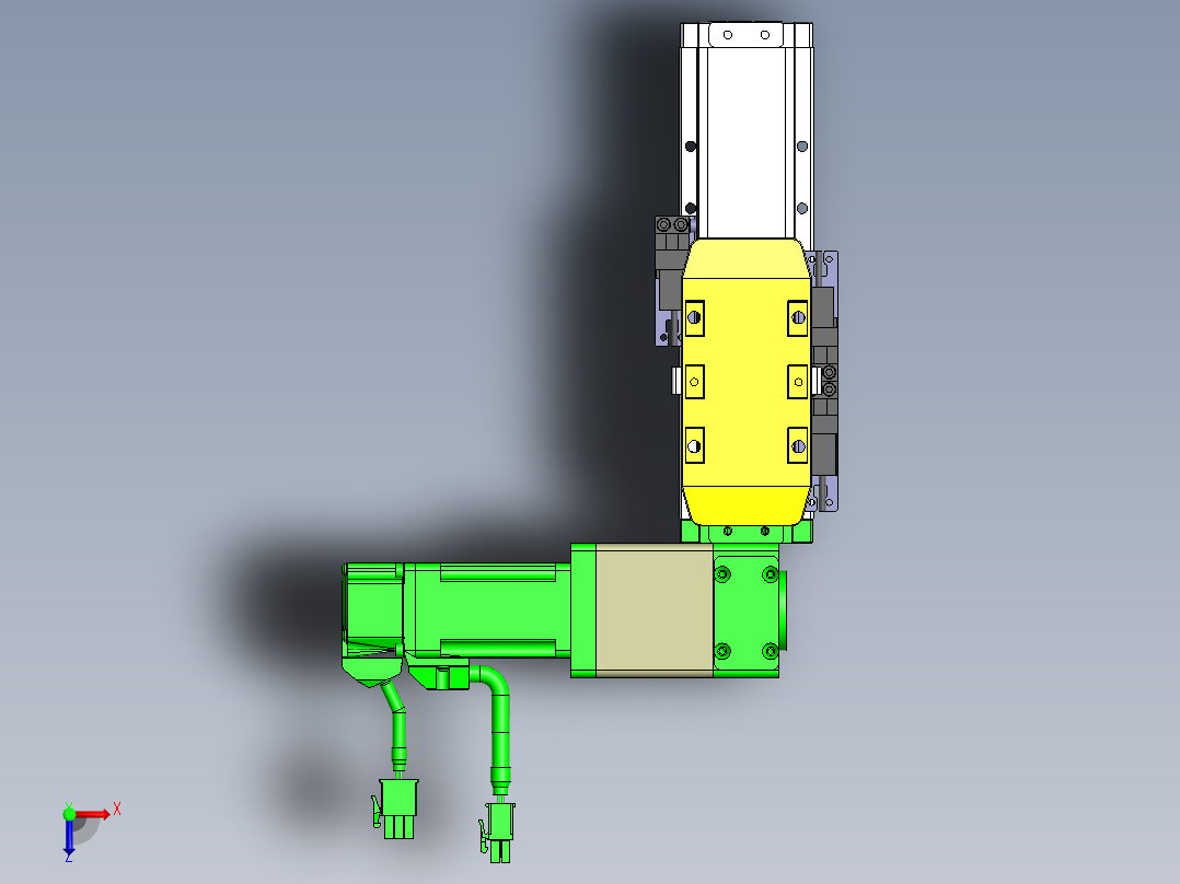 GTA内嵌同步带全封闭GTA5-100W俯视图