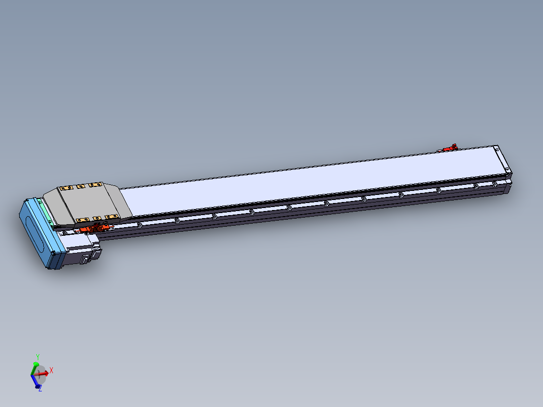 内嵌式直线模组XGG12主视图