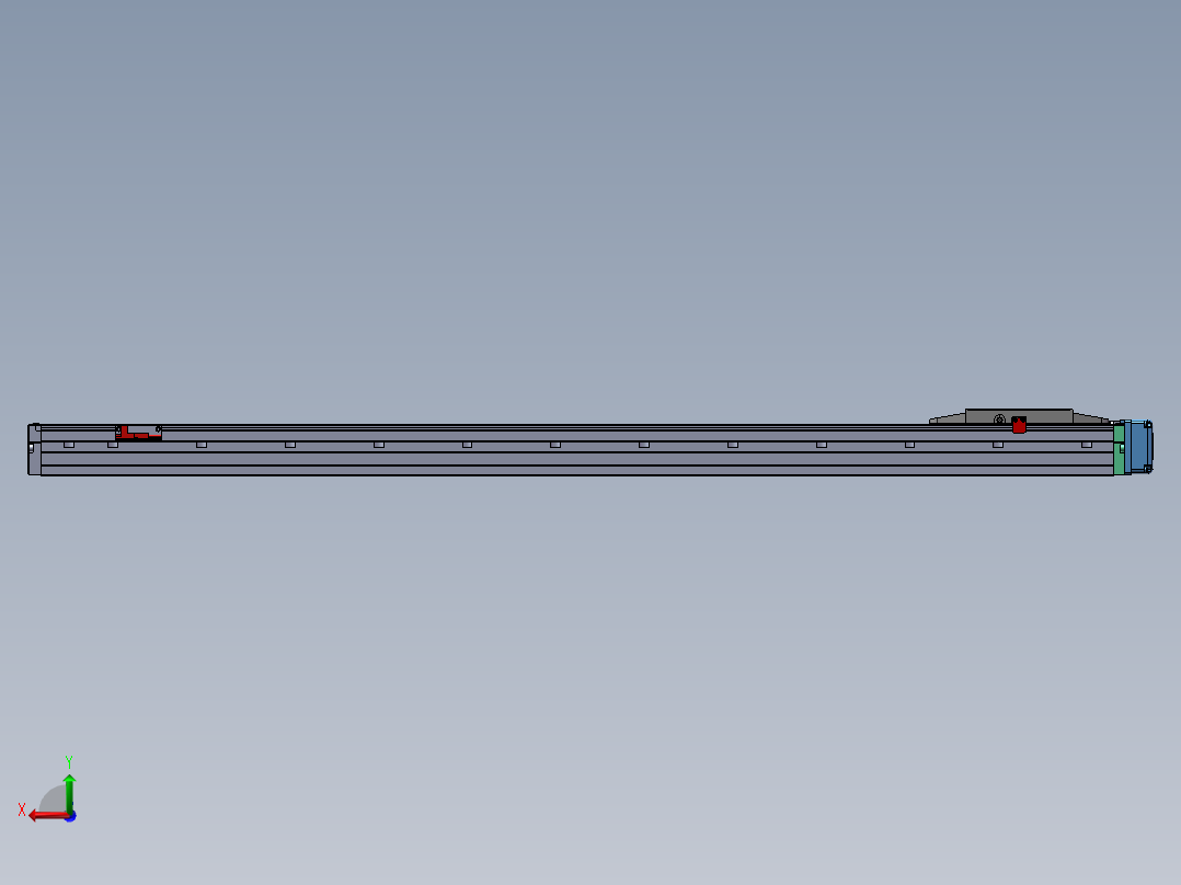内嵌式直线模组XGG12后视图