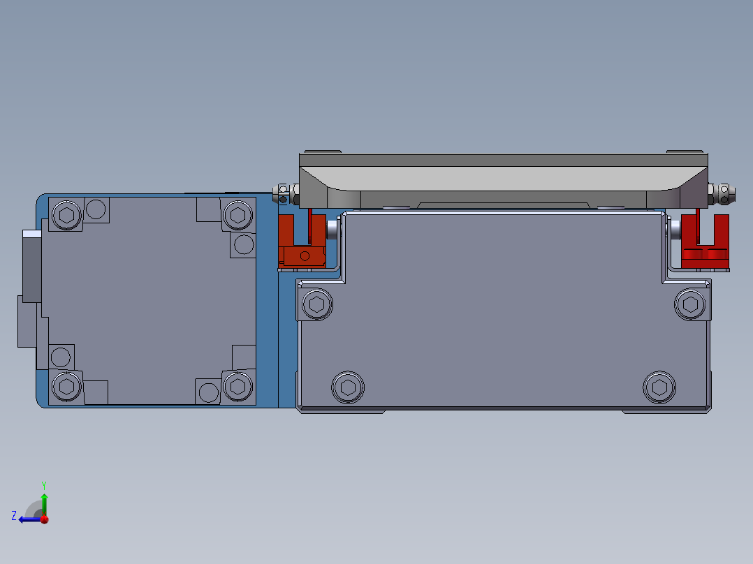 内嵌式直线模组XGG12右视图