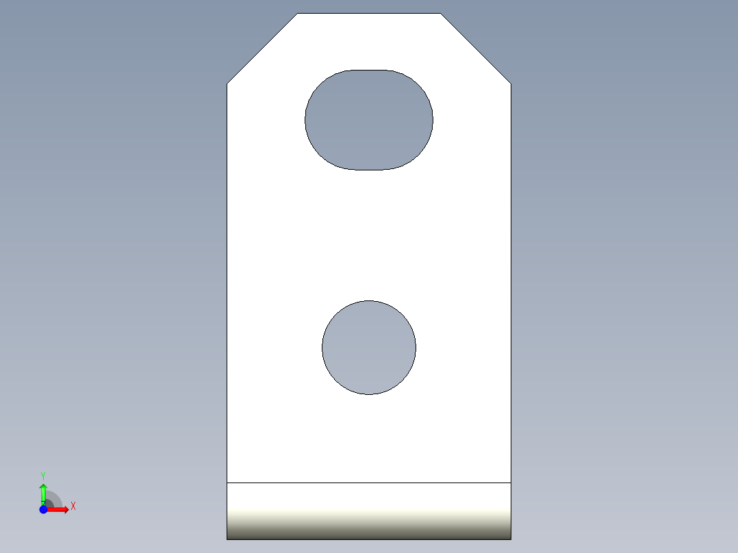 光电_激光传感器04）LS101_T_安装支架_3D前视图