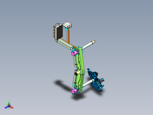 一款经典的汽车车灯底壳热流道模具正等轴测缩略图