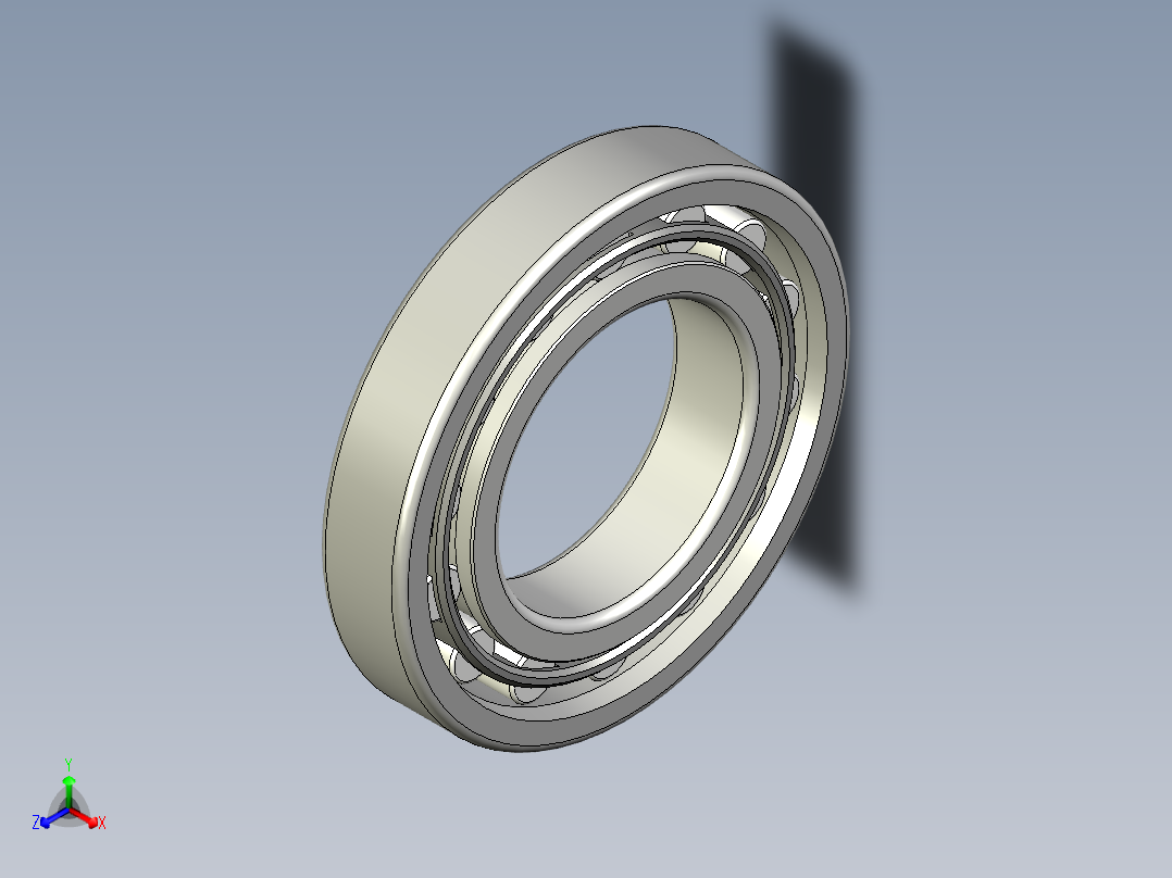 轴承-Bearing_30x55x10.stp主视图