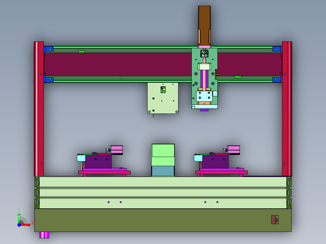 通讯行业双滑台锡焊机前视图