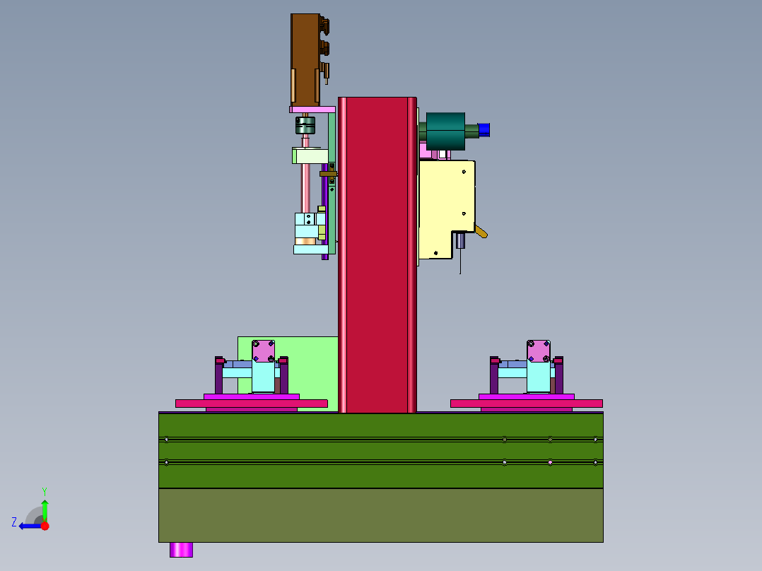 通讯行业双滑台锡焊机右视图