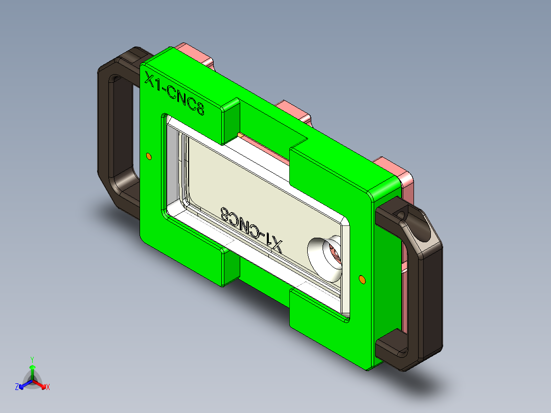 X1-CNC8笔记本CNC工装夹具三维模型-0121主视图