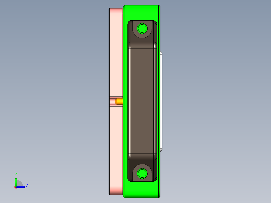 X1-CNC8笔记本CNC工装夹具三维模型-0121左视图